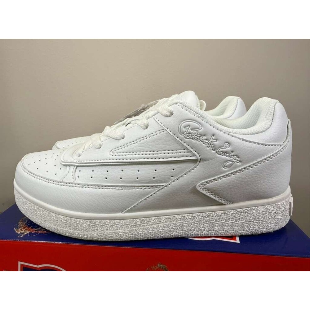 REBOUND by Patrick Ewing Orion Low White/White Men’s Size 9